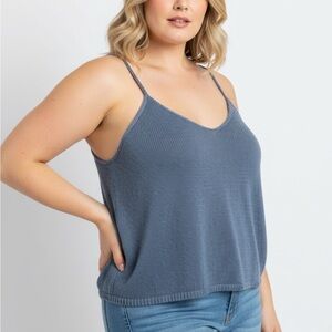 Banana Republic Blue Knit Camisole